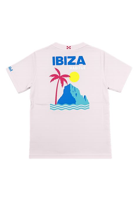 T-shirt con scritta ibiza SAINT BARTH | PRL0001 PORTLAND JR07488L IBIZA POSTCARD HAB 21
